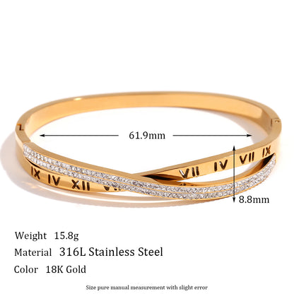 Cross Bangle Bracelet