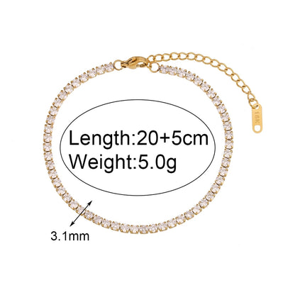 Zircon Anklet