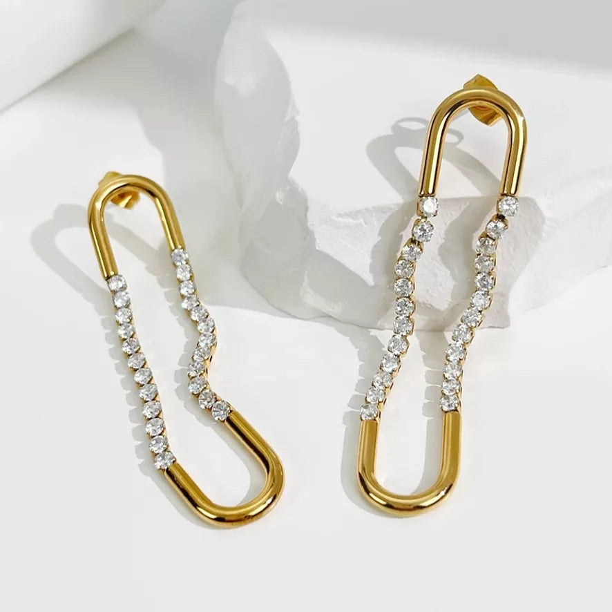 Long Oval Earring