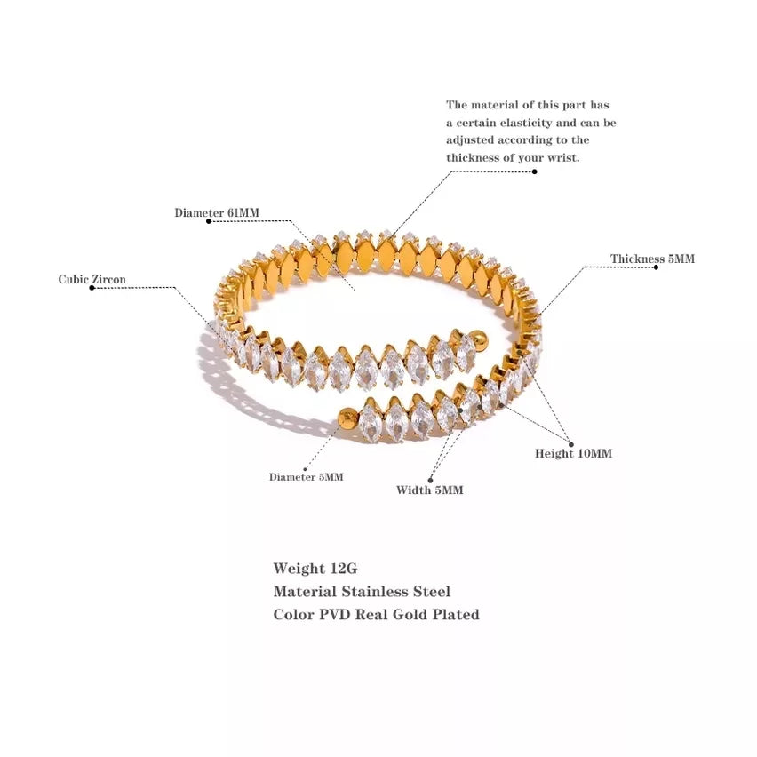 Diamond Zircon Bracelet