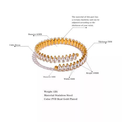 Diamond Zircon Bracelet