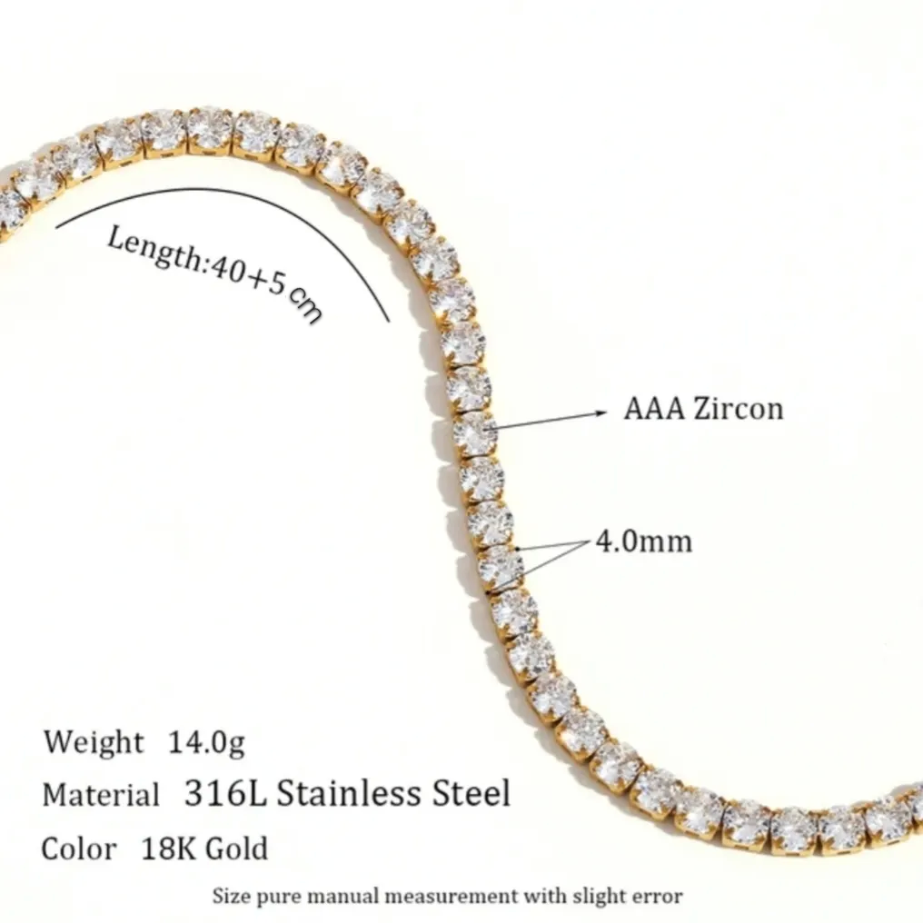 Luxury Tennis Chain Necklace